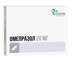 Омепразол капс. кишечнораств. 20 мг 10 шт.
