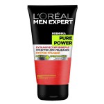 Гель для умывания, L'Oreal (Лореаль) 150 мл Мен Эксперт Пьюр Пауэр вулканический минерал средство против прыщей