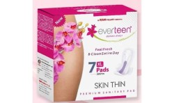 Прокладки женские гигиенические, Everteen (Эвертин) 7 шт 28 см Скин тин XL
