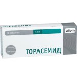 Торасемид, таблетки 5 мг 30 шт