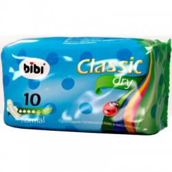 Прокладки женские Bibi классик нормал драй 10 шт.